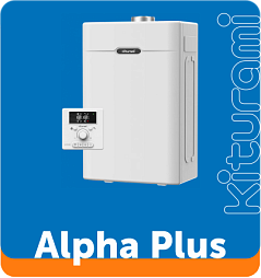 Настенные двухконтурные газовые котлы Kiturami Alpha Plus (нерж), 13-35  кВт