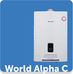 Настенные двухконтурные газовые котлы Kiturami World Alpha C (медь), 15-35 кВт